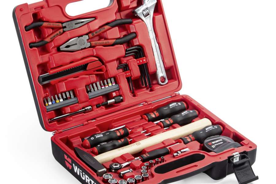 Für den mobilen Einsatz bzw. für Reparaturarbeiten rund um die Werkstatt bietet Würth neuen Werkzeugkoffer an. | Bild: Würth