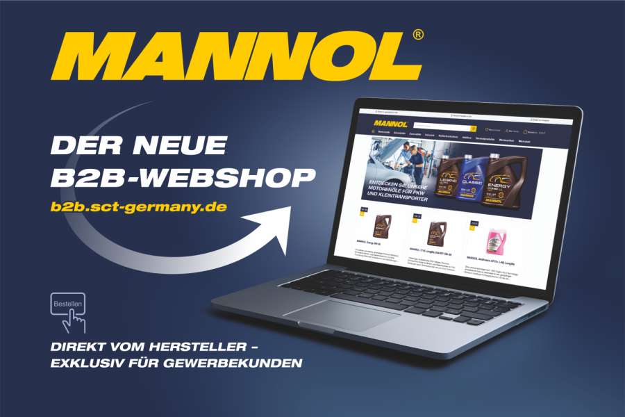 Der Schmierstoffspezialist Mannol hat einen neuen Online-Shop für Gewerbekunden unter b2b.sct-germany.de eröffnet. | Bild: Mannol