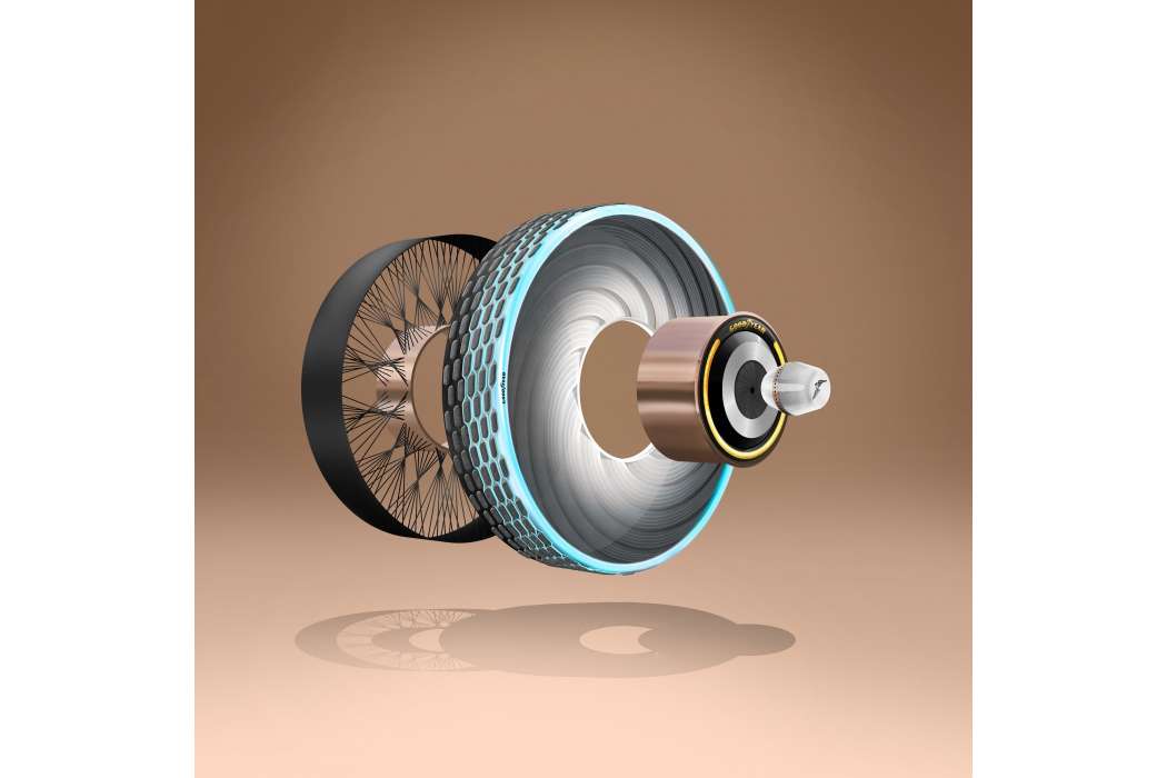 Kapseln enthalten die Gummimischung zur Erneuerung des Pneus. | Foto: Goodyear