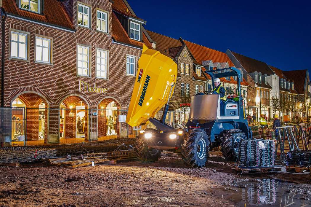 Bergmann entwickelt und produziert eine breite Produktfamilie von Dumpern wie hier dem aktuellen C807s mit 6t Nutzlast. Der Nachfolger soll auf der Bauma 2022 präsentiert werden. | Bild: Bergmann Maschinenbau GmbH &amp;amp; Co. KG.