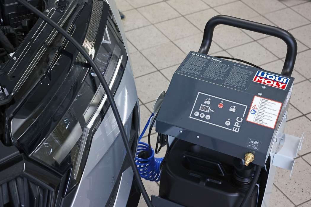 Präzise Drucksteuerung und einfache Handhabung: Das neue System soll den Bremsenservice in Werkstätten technisch unterstützen. | Foto: Liqui Moly GmbH 