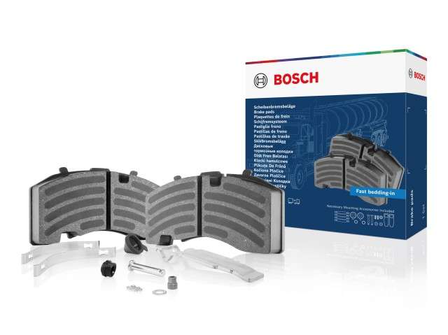 Bosch erweitert sein Nutzfahrzeugprogramm um neue Scheibenbremsbeläge und will damit bis Ende 2026 rund 90 Prozent des europäischen Nutzfahrzeugbestands abdecken. | Bild: Bosch