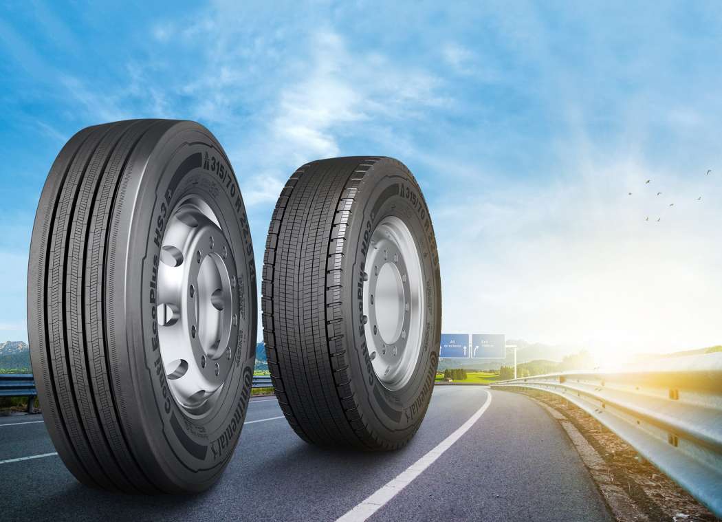 Spritspar-Riese für den Fernverkehr: Update für die Reifenfamilie Conti EcoPlus für die Lenk- und die Antriebsachse. | Bild: Continental.