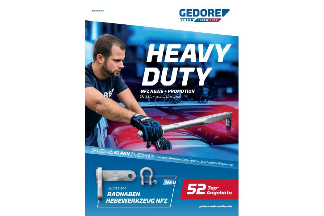 Im neuen Katalog von Gedore-Automotive finden sich zahlreiche Angebote an Nfz-Werkzeugen, noch gültig bis 30. Juni 2022. | Bild: Gedore.