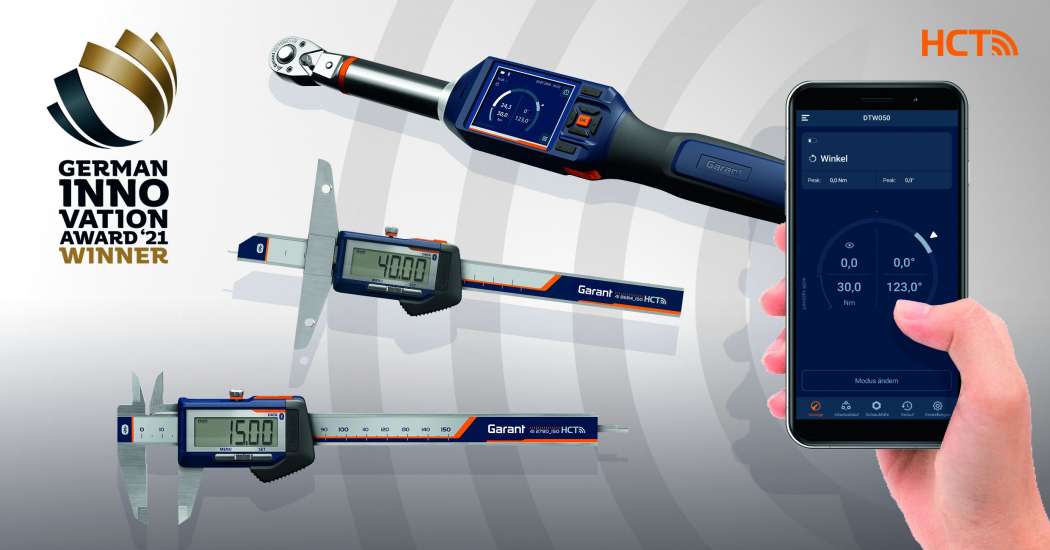 Hoffmann Group Connected Tools (HCT) verbindet Bluetooth-fähige Garant HCT-Werkzeuge mit einer Smartphone-App. Bild: Hoffmann Group.