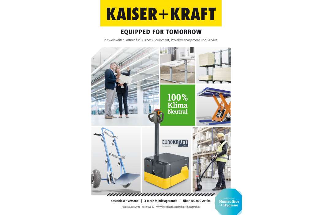 Der neue Katalog von Kaiser + Kraft zeigt das ganze neue Sortimentsspektrum auf. Bild: Kaiser + Kraft.