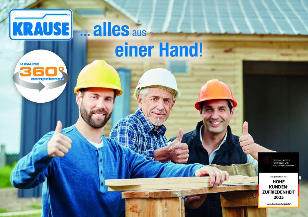 Das Konzept „Krause 360° competence“ bündelt Steigtechnik, Service und digitale Lösungen für einen sicheren Höhenzugang. | Bild: Krause