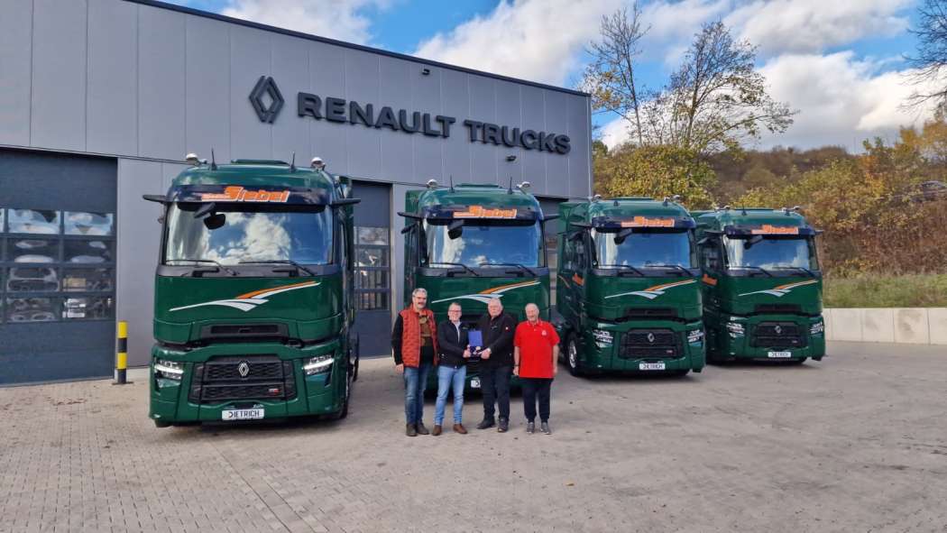 Neue Renault Trucks T-High der Spedition Gerhard Siebel: Die Fahrzeuge werden von Dietrich Trucks in Südwestfalen betreut und sind für den Fernverkehr ausgelegt. | Bild: Renault Trucks