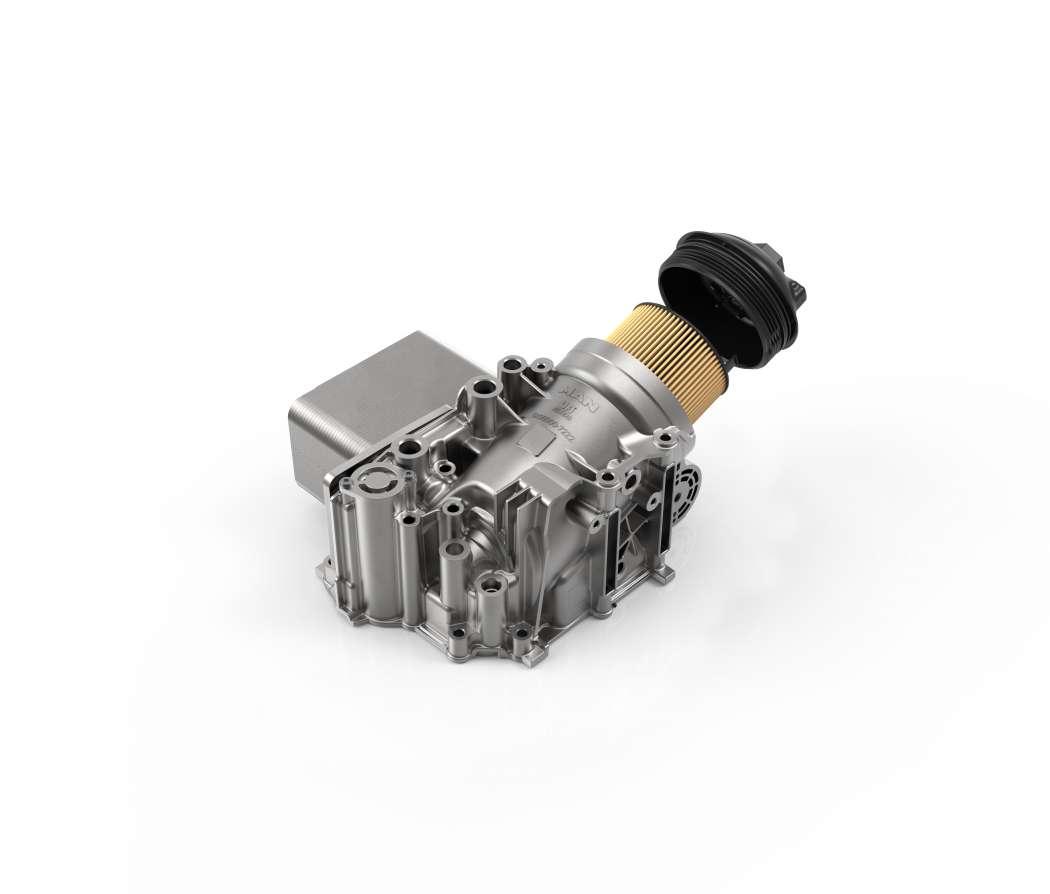 Das neue Ölfiltermodul von UFI Filters für den MAN D15-Motor, der unter anderem im neuen MAN TGX verbaut ist. | Bild: UFI Filters